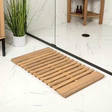 Paige Modern Classic Acacia Wood Slat Mat
